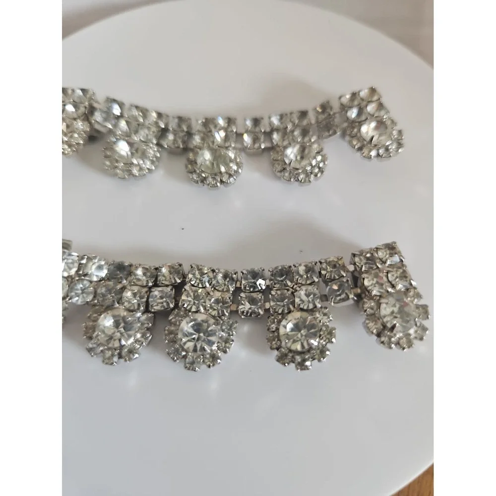 Vintage Rhinestone Shoe Clips Dressy Flair Fancy Accessory Set
